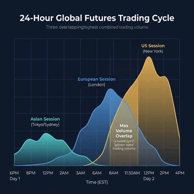 Best Times to Trade Futures: Global Sessions & Volume Overlaps