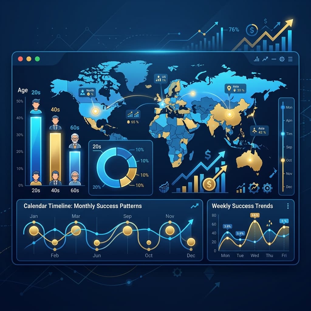 The Demographics of Prop Firm Success: Analyzing Pass Rates by Age, Country, Gender, and Seasonality