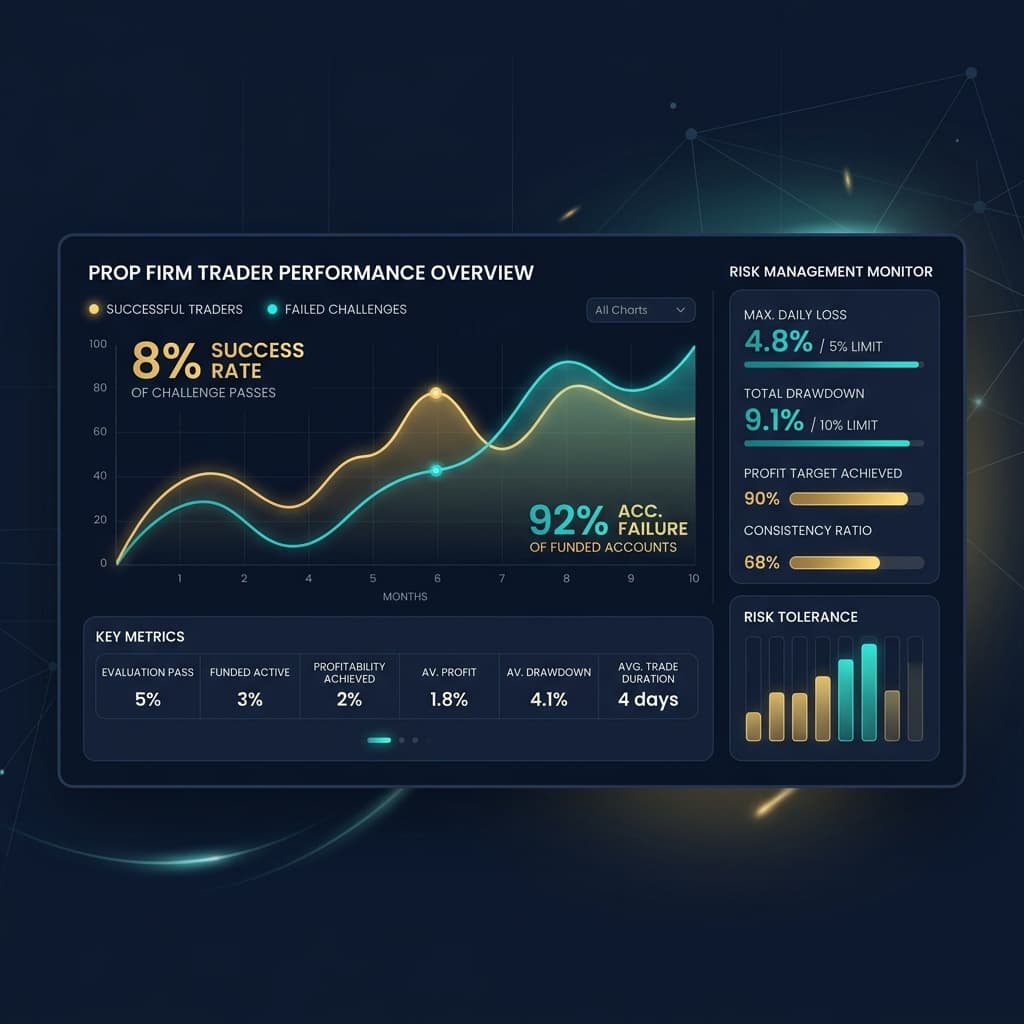 The Reality of Prop Firm Trading: What the Statistics Tell Us
